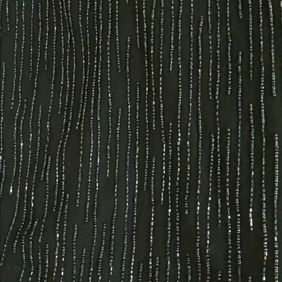 Beaded floor length ball gown black halter top - Picture 3 of 7